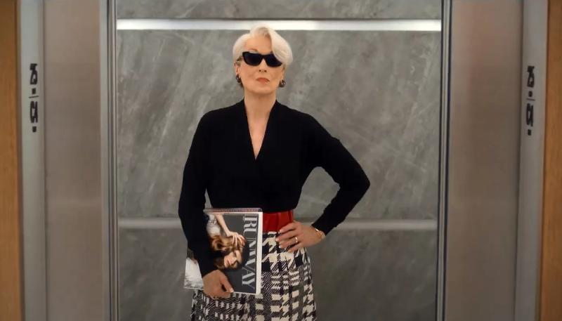 Мэрил Стрип в тизер-трейлере фильма «Дьявол носит Prada 2»