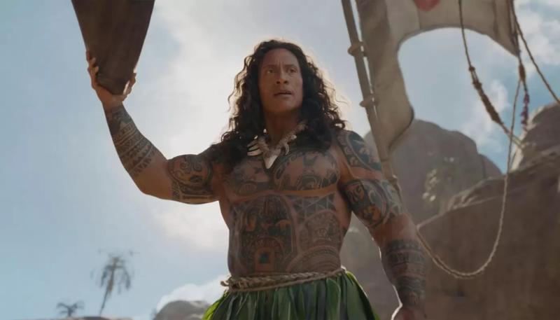 Фанаты осмеяли парик Дуэйна Джонсона в трейлере «Моаны»